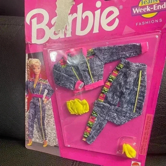 Mattel Other - 1993 vintage Barbie Mattel jeans weekend fashion
